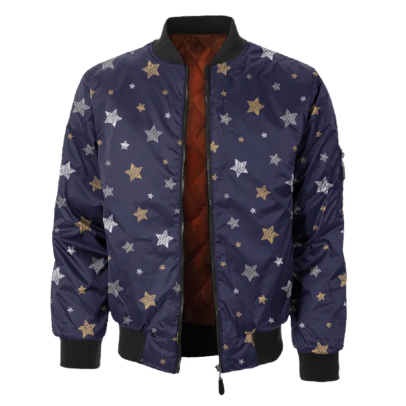 Trendy Men's Anorak JacketsTiny Star Bomber Jacket