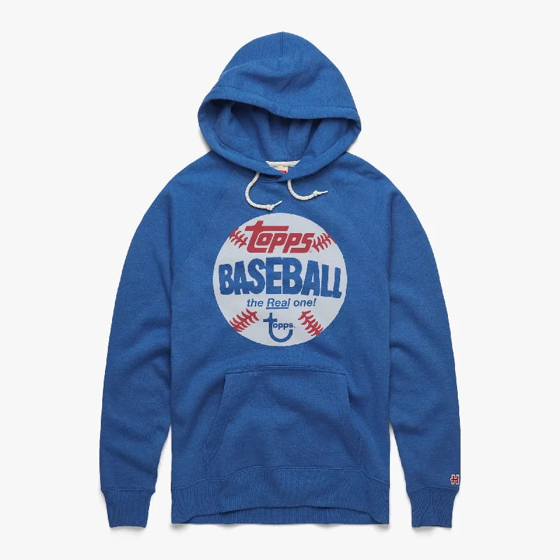 Men's Hoodies with Adjustable SleevesTopps Baseball The Real One Hoodie