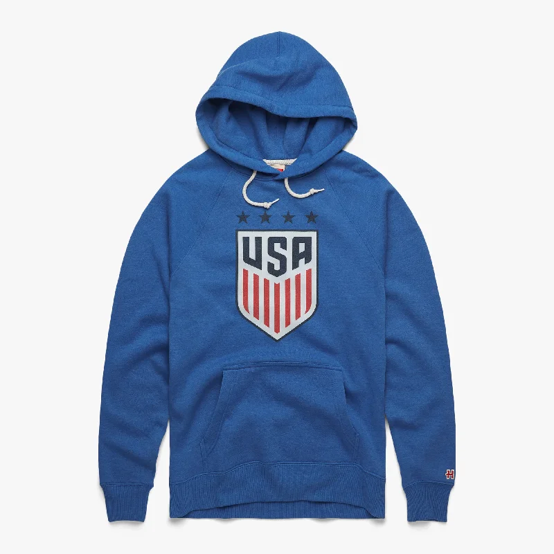 Men's Hoodies with Screen-Printed GraphicsUSWNT Crest Hoodie