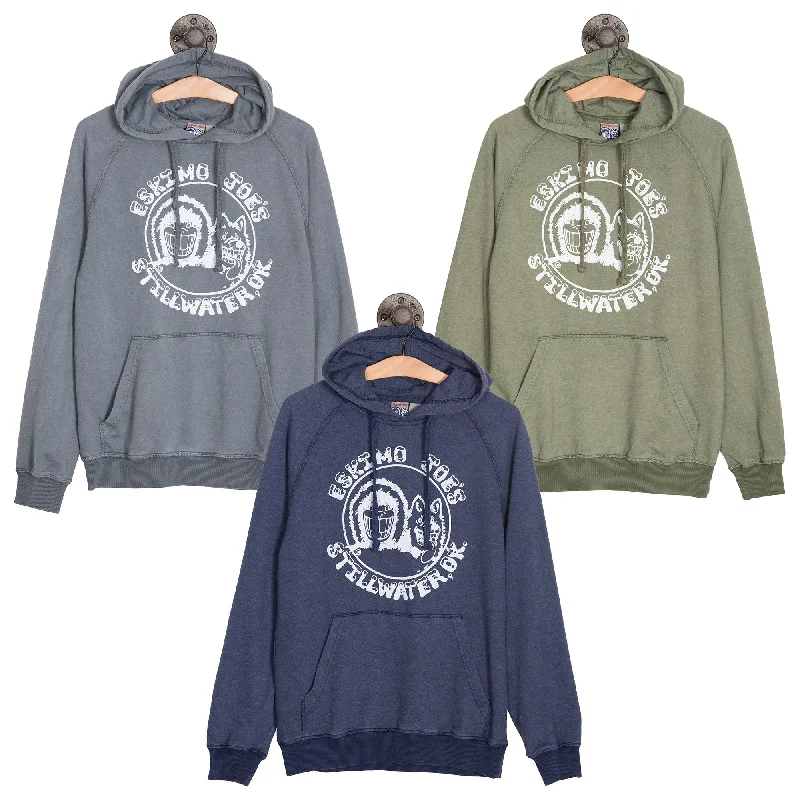 Men's Hoodies with Appliqué DetailsWASHED FRENCH TERRY HOOD - WFTH