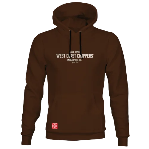 Men's Hoodies with Contrast StitchingWCC AUSTIN HOODY - BROWN