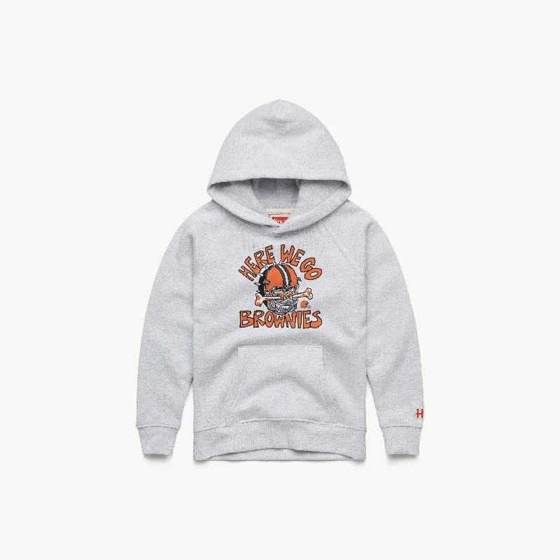 Unique Men's Custom HoodiesYouth Here We Go Brownies Hoodie