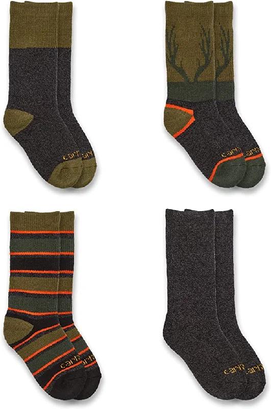 Kids' Heavyweight Crew Sock - (4-Pack)