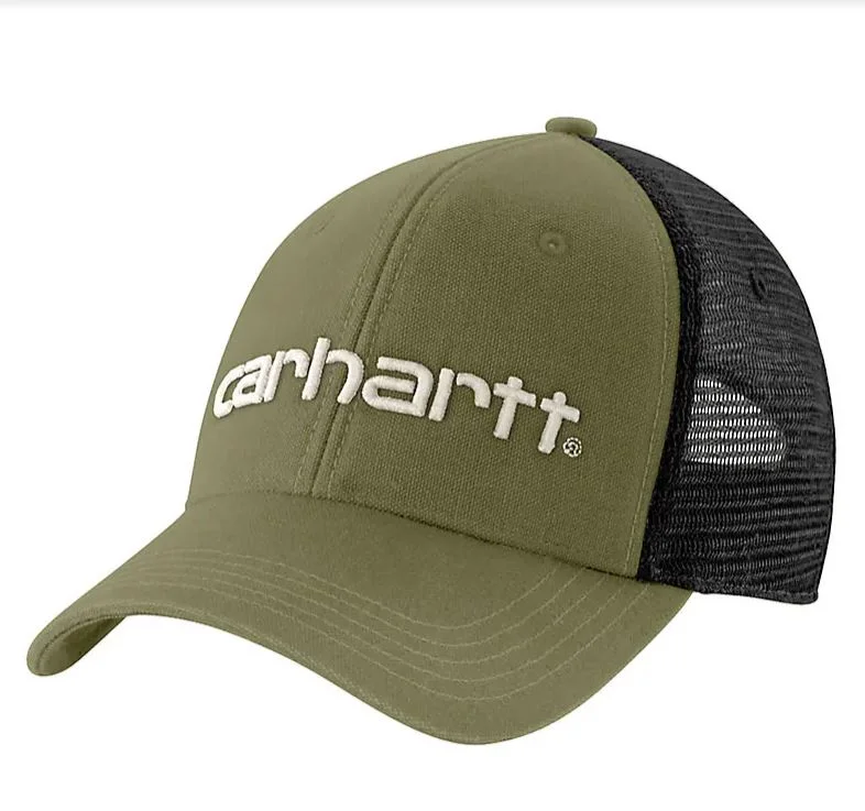 Canvas Mesh-Back Logo Graphic Cap