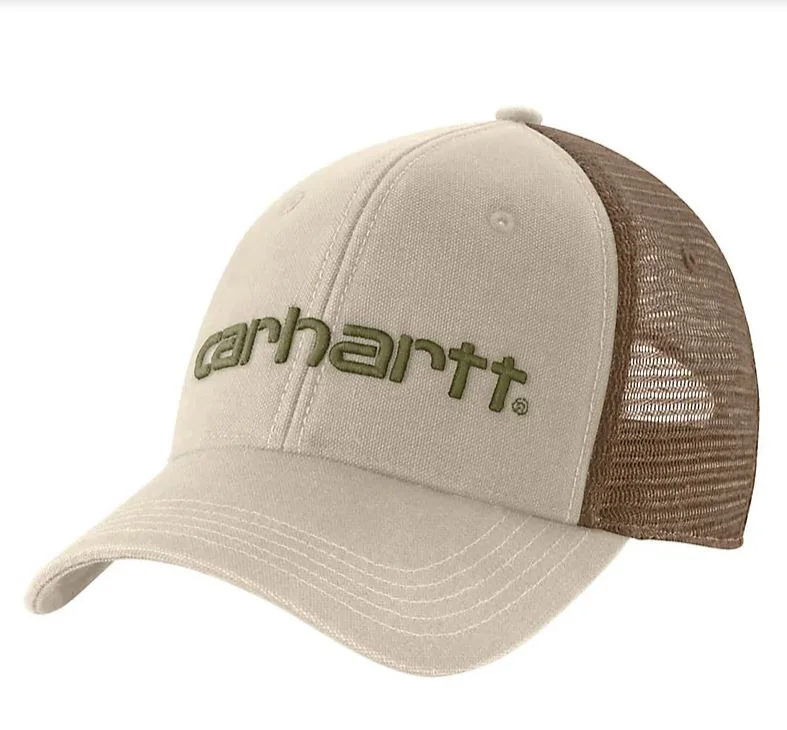 Canvas Mesh-Back Logo Graphic Cap