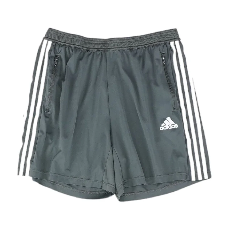 Men's Pants with Turn-Up CuffsGray Solid Active Shorts