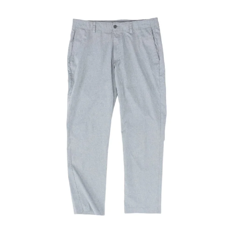 Men's Pants with Hidden PocketsGray Solid Chino Pants