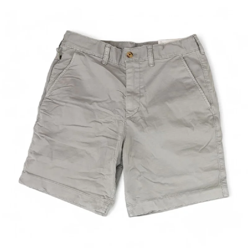 Layered Men's OverallsGray Solid Chino Shorts