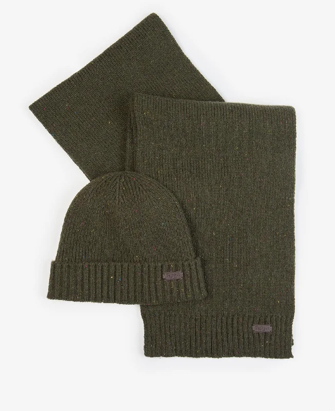 Men's Carlton Fleck Beanie and Scarf Set