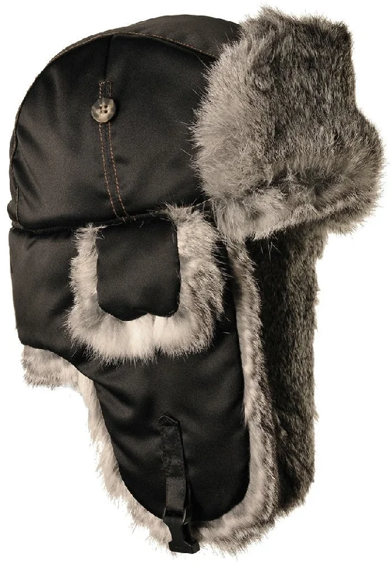 Supplex Bomber with Gray Fur Hat