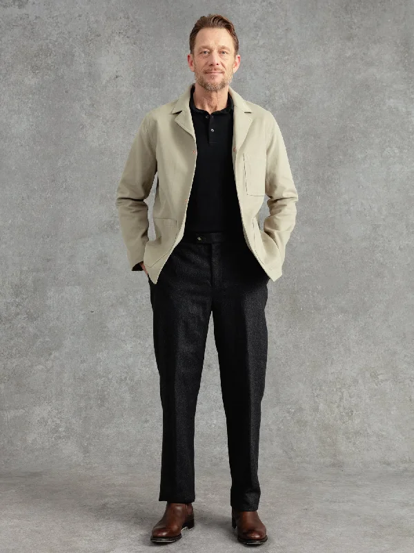 Men's Coats with Embroidered DetailsThe Franglais Blazer - Pebble