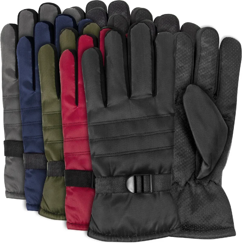 Adult Insulated Winter Gloves - 5 Assorted Colors