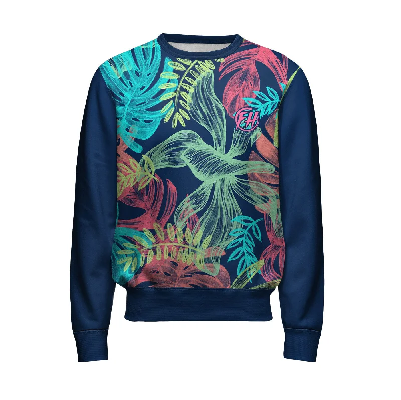 Warm and Weather-Resistant Men's SportswearColorful Leaves Sweatshirt