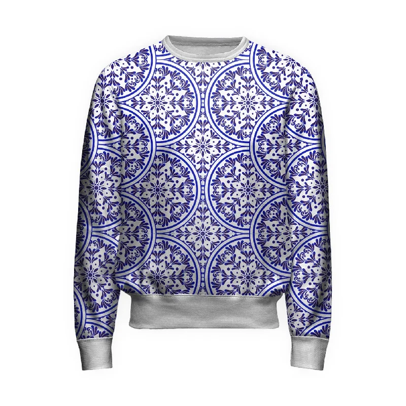 High-Performance Men's SportswearFloral Plates Sweatshirt