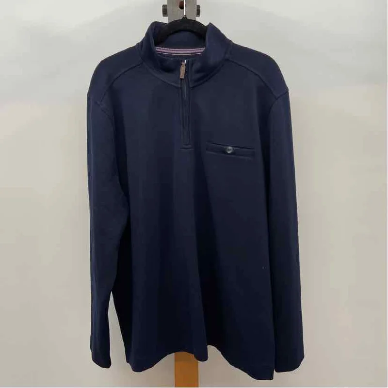 Basketball-Inspired Men's SportswearJohnston & Murphy Men's Size XL Navy Solid Long Sleeve Shirt