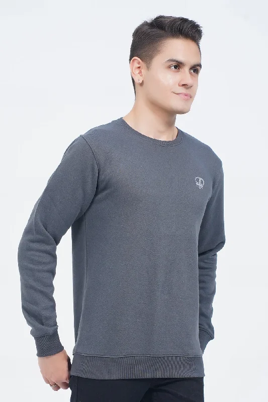 Stretchable Men's SportswearMen's "BAILZ" Crew Neck Long Sleeves Sweatshirt