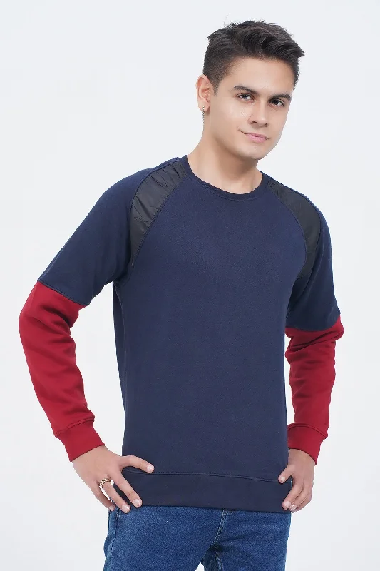 Durable Men's Sportswear"DANTON" Crew Neck Long Sleeves Sweatshirt