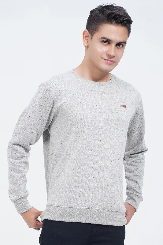 Athletic-Cut Men's SportswearMens "DELMAS" Crewneck Long Sleeves Sweat Shirt