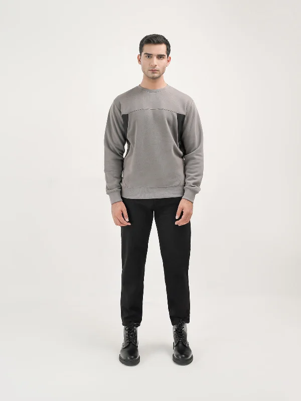 Gym-Ready Lightweight Men's Sportswear"MICOS" Casual Cut and Sew Sweatshirt