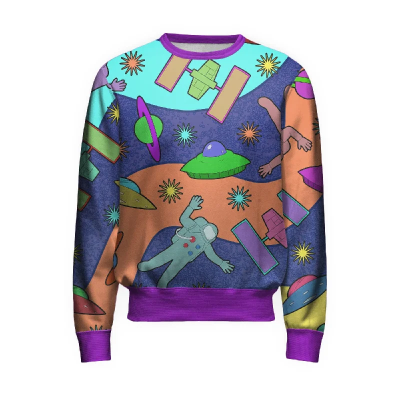 Workout Men's SportswearSpaceships Sweatshirt