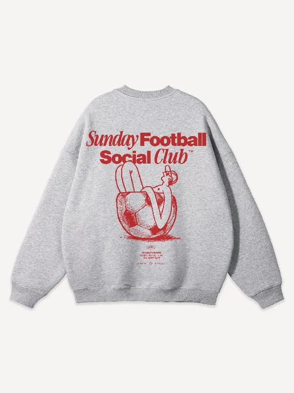 Slim-Fit Men's SportswearSunday Football Social Club Oversize Sweatshirt