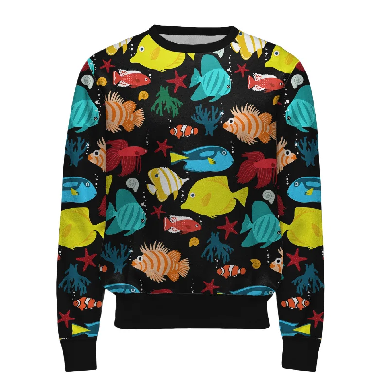 Running and Workout Men's SportswearTropical Fish Sweatshirt